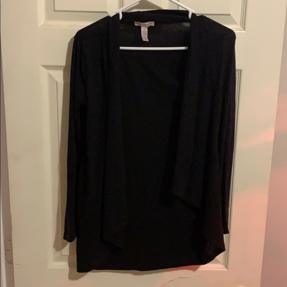 black cardigan